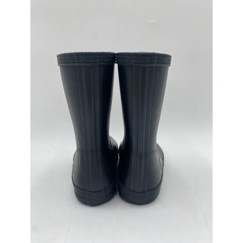 HUNTER FIRST CLASSIC Kids' NEW Rain Boots Black US Size B7/G8 - Picture 7 of 11